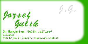 jozsef gulik business card